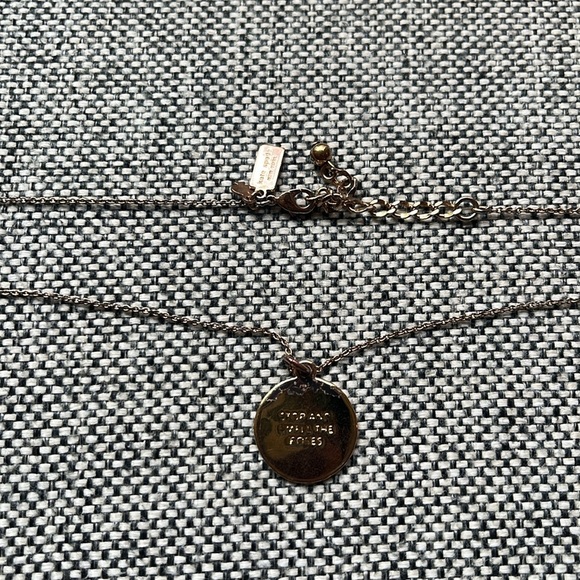 Kate Spade “Stop and Smell the Roses ” Rose Gold Pendant Necklace - Picture 13 of 16